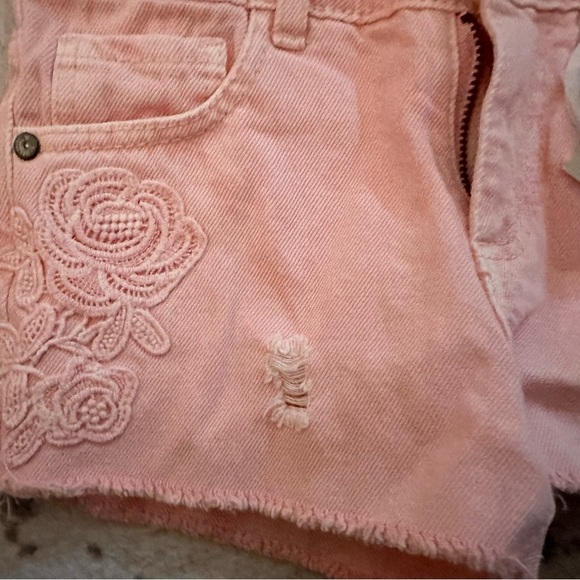 NWT Zara kids denim pink shorts Size 4 - Picture 6 of 7
